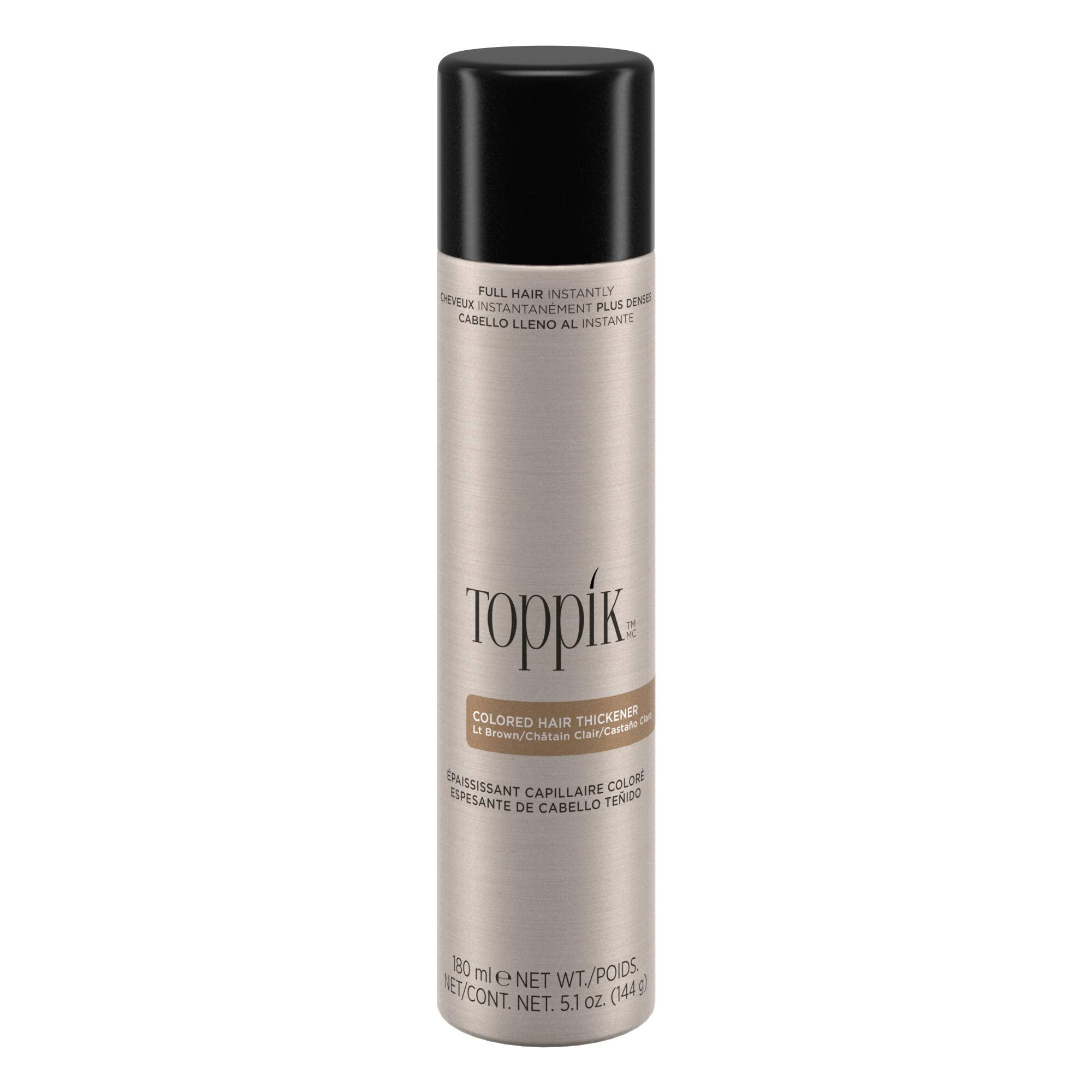 TOPPIK Colored Hair Thickener, 5.1 oz. Light Brown